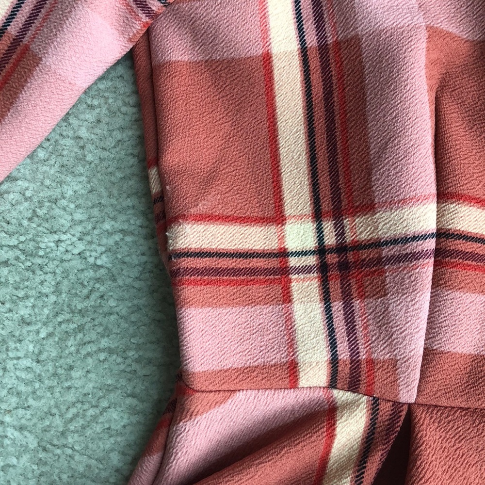 Plaid 3/4 sleeve dress - Picture 7 of 7